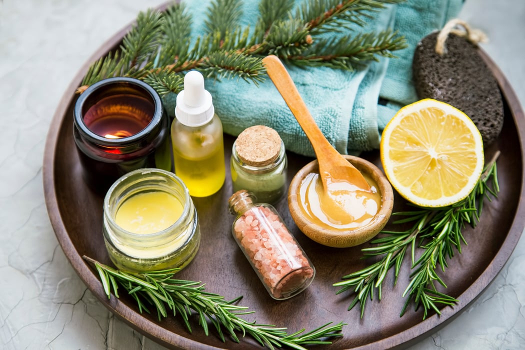 Natural organic spa ingredients, natural beauty treatments